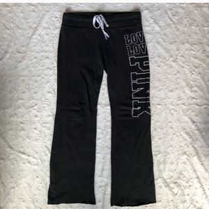 Victoria Secrets PINK black sweats